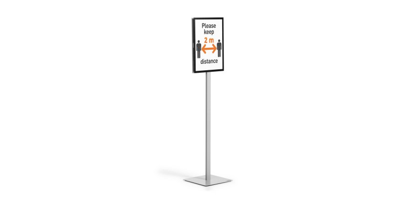 Porte-affiche A3 Info Stand Basic Durable sur pied