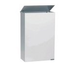 Poubelle murale 10 litres rectangle à couvercle blanche