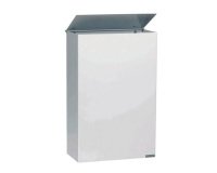Poubelle murale 10 litres rectangle à couvercle Blanka Rossignol, blanche