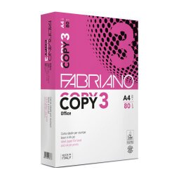 Papel blanco A4 80g Fabriano Copy3 - paquete de 500 hojas