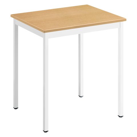 Mesa multiuso Eco 70x60 Tablero en Haya patas blancas