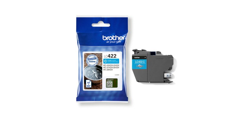 Cartridge Brother LC422 afzonderlijke kleuren voor inkjetprinter