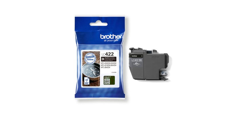 Cartouche Brother LC422 noire pour imprimante jet d'encre