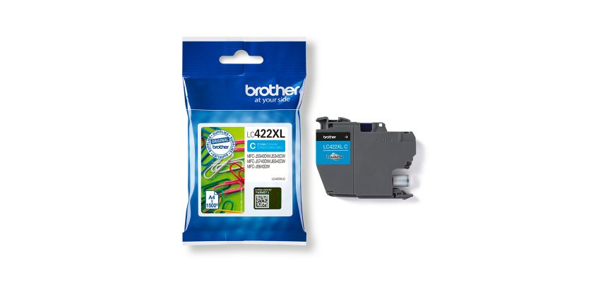 Cartouche Brother LC422XL haute capacité couleurs séparées pour imprimante jet d'encre