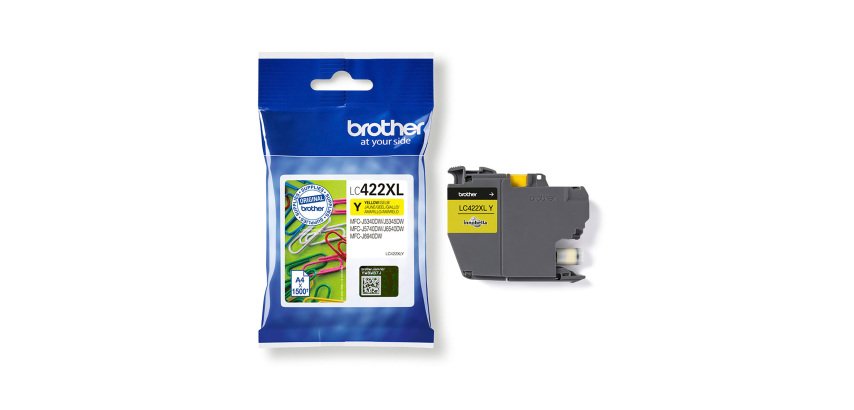 Patrone Brother LC422XL mit hoher Kapazität, separate Farben für Tintenstrahldrucker