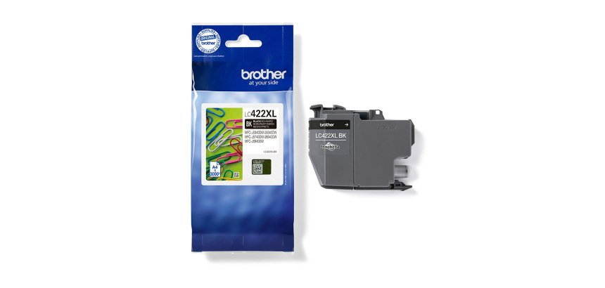 Cartouche Brother LC422XL haute capacité noire pour imprimante jet d'encre