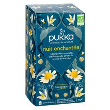 Infusie chamomille, vanilla & manuka honey Bio Pukka - doos met 20 biologisch afbreekbare zakjes