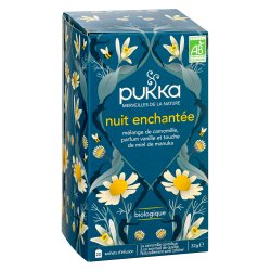 Infusion camomille, vanille et miel de Manuka Bio Pukka - Boîte de 20 sachets