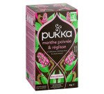 Infusion menthe poivrée et réglisse Bio Pukka - Boîte de 20 sachets