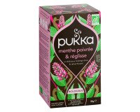 Infusion menthe poivrée et réglisse Bio Pukka - Boîte de 20 sachets
