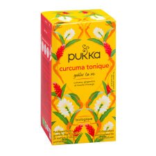 Infusion curcuma tonique Bio Pukka - Boîte de 20 sachets