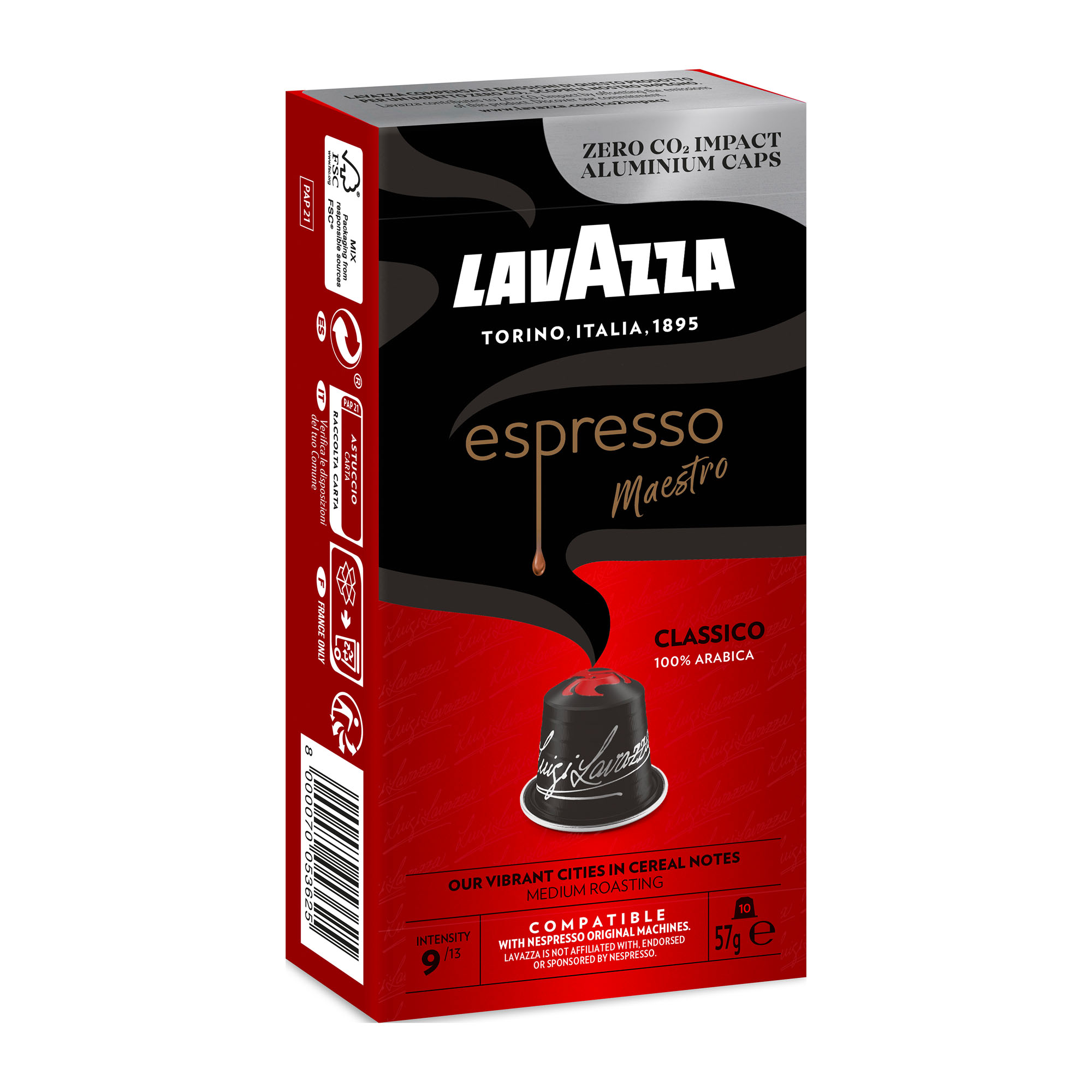 Lavazza Espresso Classico - 30 Capsules pour Nespresso à 7,49 €