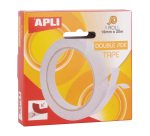 Cinta doble cara Apli  15 mm x 20 m
