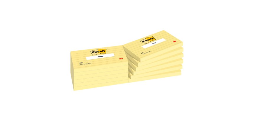 Herpositioneerbare gele notes Post-it - 1 blok van 100 vellen