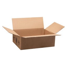 Carton Caisse américaine kraft brun simple cannelure L 31 x l 22 x H 10 cm