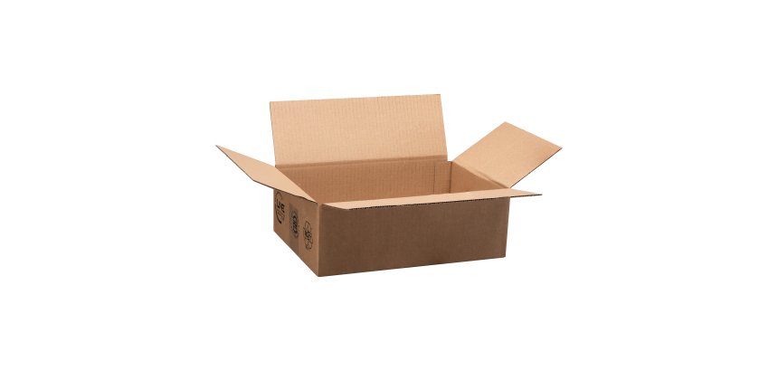 Carton Caisse américaine kraft brun simple cannelure L 31 x l 22 x H 10 cm