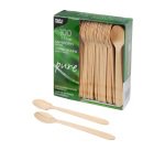 Cuillère en bois L 110 mm - Paquet de 100