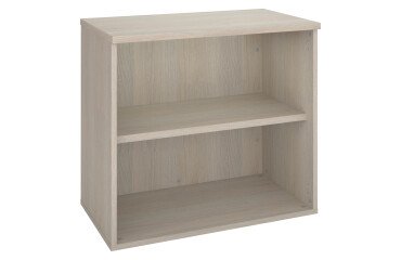 Niedriger Bücherschrank ECLA H 73 x B 80 cm Holz Ausführung in grauer Eiche