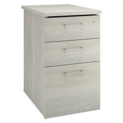 Mobile drawer cabinet wood at desk height Ecla 60 cm 3 drawers