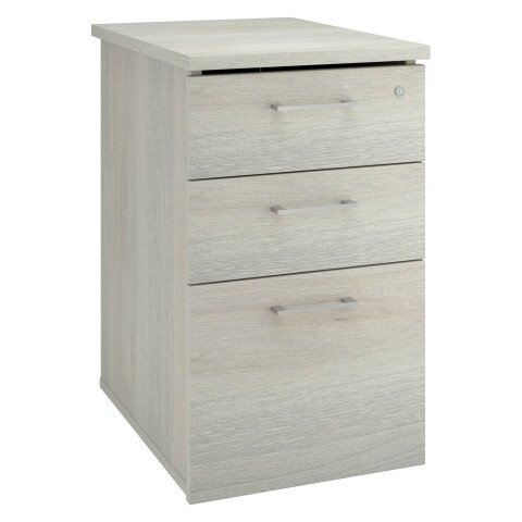 Cajonera a la altura de mesa Ecla fondo 60 cm 3 cajones roble gris