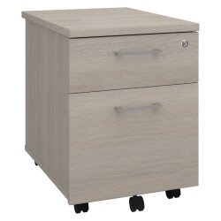 Mobile drawer cabinet wood ECLA 2 drawers grey oak