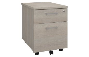 Mobile drawer cabinet wood ECLA 2 drawers grey oak