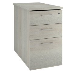 Drawer cabinet wood at desk height Ecla 80 cm 3 drawers