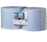 Bobine d'Essuyage Plus bleue W1/2 Tork, absorbant, 750 feuilles