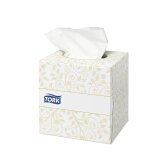 Mouchoirs Tork boîte Cube doux blanc, Premium, 2 plis, 100 feuilles