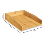 Lot de 2 corbeilles à courrier Cep Sliva Bambou