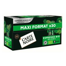 Capsules de café Carte Noire Espresso Bio - Boîte de 30