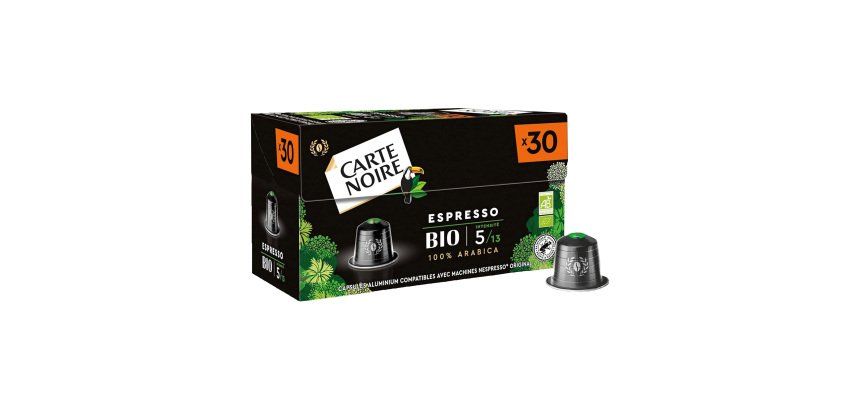 Capsules de café Carte Noire Espresso Bio - Boîte de 30