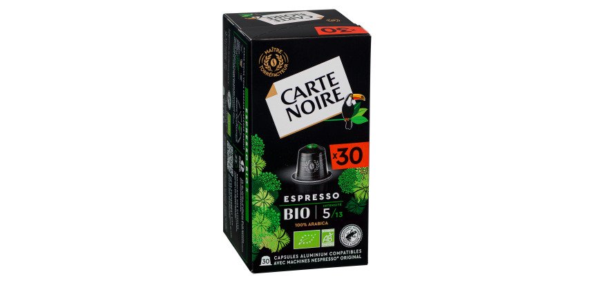 Capsules de café Carte Noire Espresso Bio - Boîte de 30