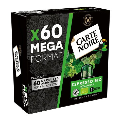 Capsules de café Carte Noire Espresso Bio - Boîte de 60