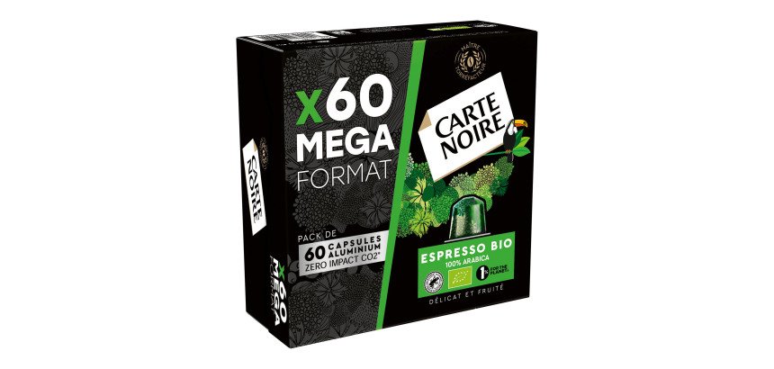 Capsules de café Carte Noire Espresso Bio - Boîte de 60