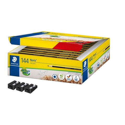 Caja de 144 lápices de madera Noris HB