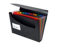 Clasificador de maleta de polipropileno Viquel Rainbow Class de 12 lengüetas