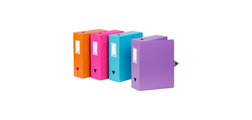 Classifying box plastics Essentiel Viquel back 10 cm trendy colors