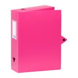 Classifying box plastics Essentiel Viquel recycled back 8 cm fuchsia