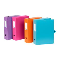 Classifying box plastics Essentiel Viquel recycled back 8 cm trendy colors
