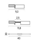 Lampe de Bureau Led intégrée Nomadic pour PC écran fixe - Aluminor - 4,5 W - Port USB