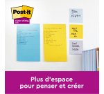 Notes lignées Post-it 102 x 152 mm - bloc de 45 feuilles