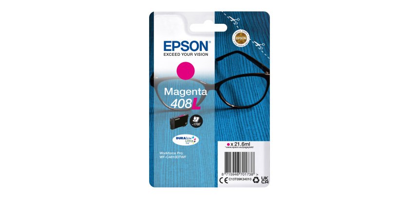 Epson 408L cartouche haute capacité couleurs séparées pour imprimante jet d'encre