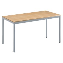 Table multi-usages chêne clair L 140 x P 70 cm - Éco