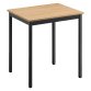 Table multi-usages chêne clair L 70 x P 60 cm - Éco