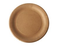 Platos desechables cartón Pure Ø 23 cm - paquete de 100