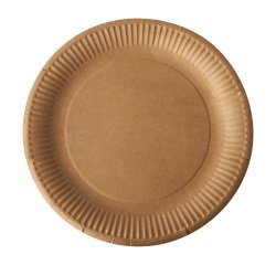 Platos desechables cartón Pure Ø 23 cm - paquete de 100