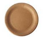 Assiette en carton Ø 23 cm Pure - Lot de 100