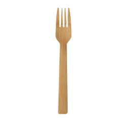 Tenedor de bambú L 165 mm - Paquete de 100