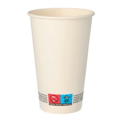 Vaso de cartón blanco - 30 cl - Lote de 100